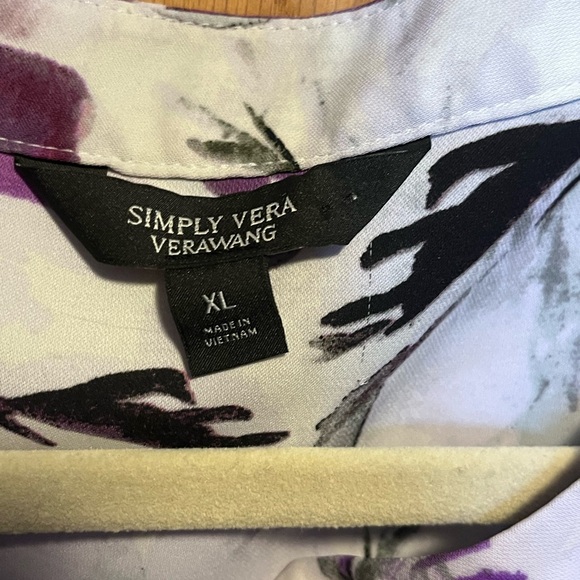 Women s Simply Vera Vera Wang Essential Popover Top - Picture 5 of 7